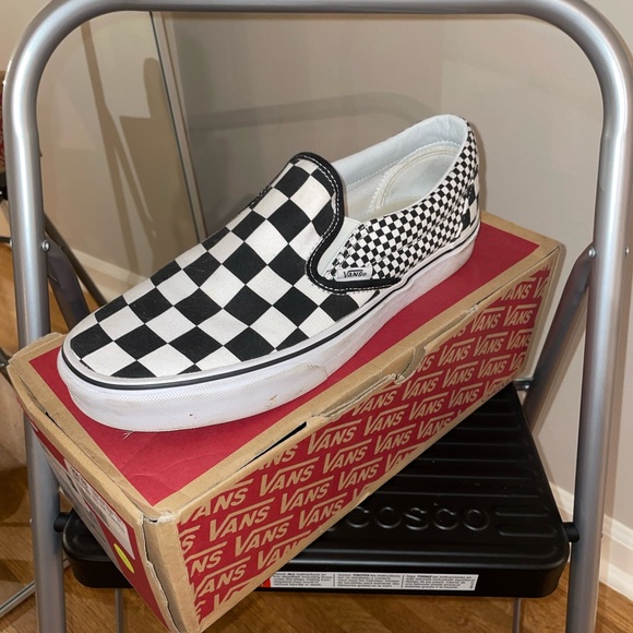 Vans Other - Vans checker print slip on